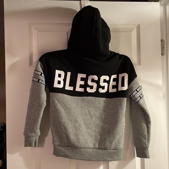 BLESSED hooded zip up - Picture 1 of 4
